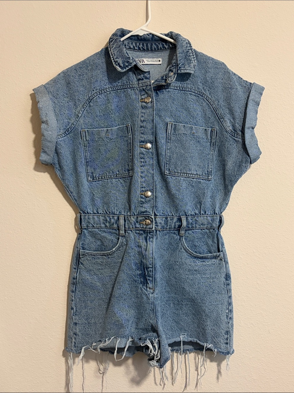 Zara denim romper